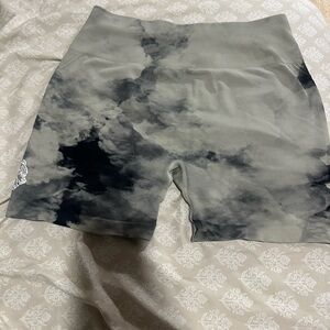 Cloud Print Biker Shorts